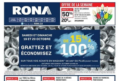 Rona (QC) Flyer October 17 to 23