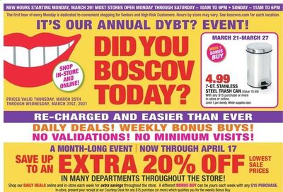 Boscov's Weekly Ad Flyer March 25 to March 31