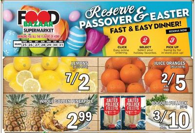 Food Bazaar (CT, NJ, NY) Weekly Ad Flyer March 25 to March 31