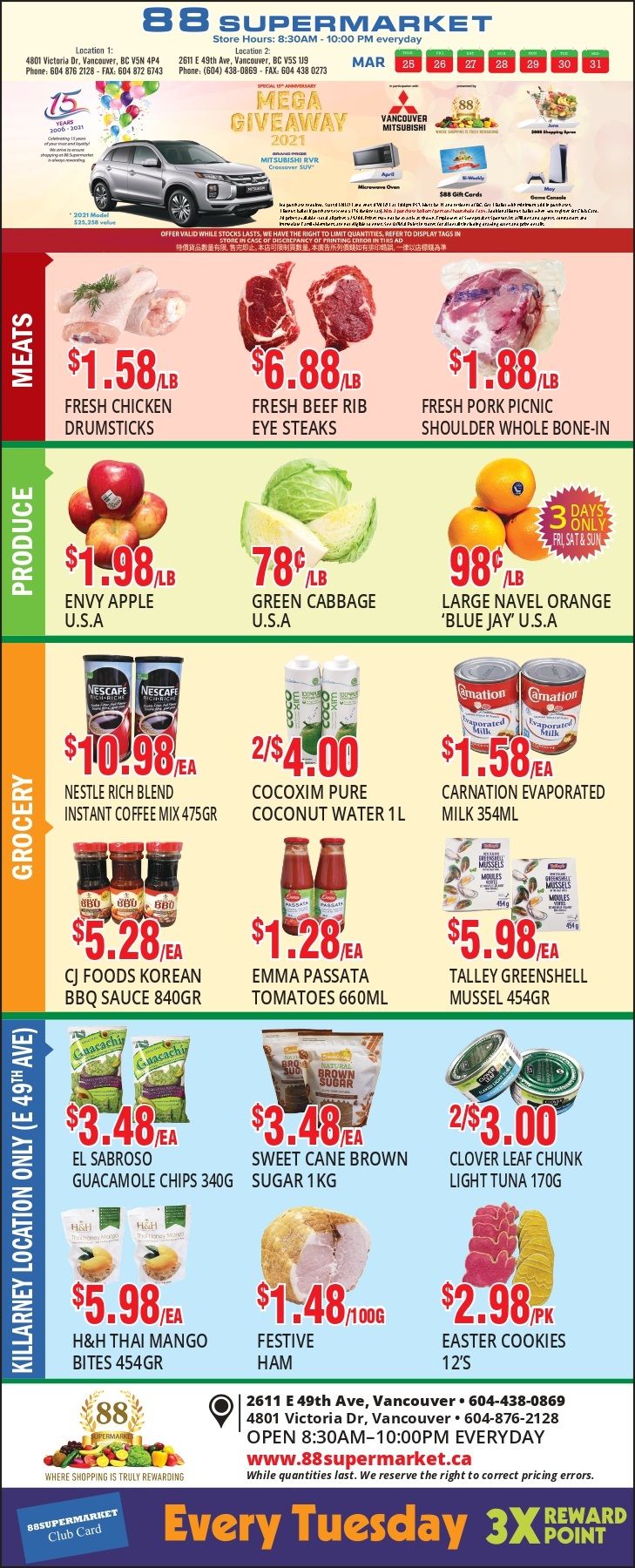 88 Supermarket Flyer March 25 to 31