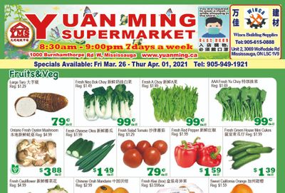 Yuan Ming Supermarket Flyer March 26 to April 1