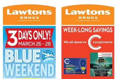 Lawtons Drugs Flyer March 26 to April 1