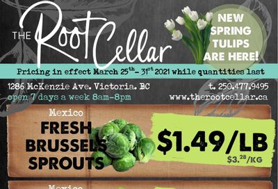 The Root Cellar Flyer March 25 to 31