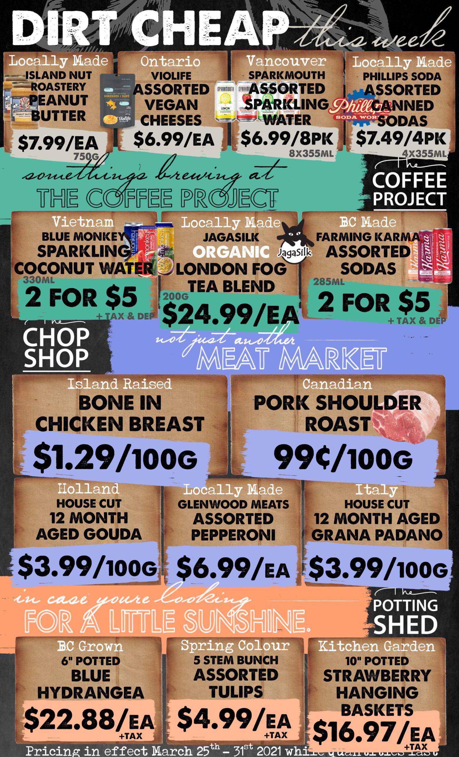 The Root Cellar Flyer March 25 to 31