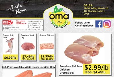 Oma Fresh Foods Flyer March 26 to April 1