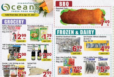 Oceans Fresh Food Market (Mississauga) Flyer March 26 to April 1