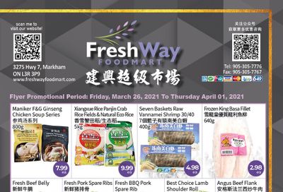FreshWay Foodmart Flyer March 26 to April 1