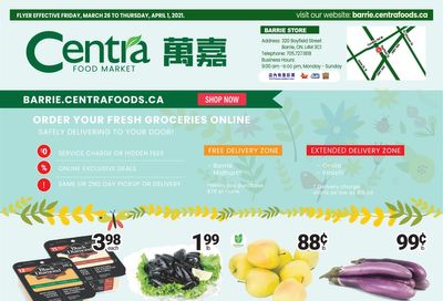 Centra Foods (Barrie) Flyer March 26 to April 1