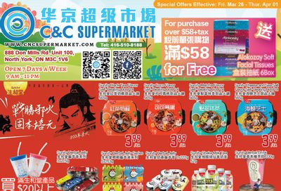 C&C Supermarket Flyer March 26 to April 1
