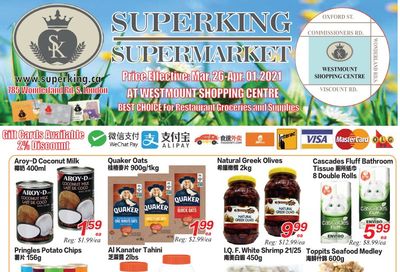 Superking Supermarket (London) Flyer March 26 to April 1