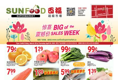 Sunfood Supermarket Flyer March 26 to April 1