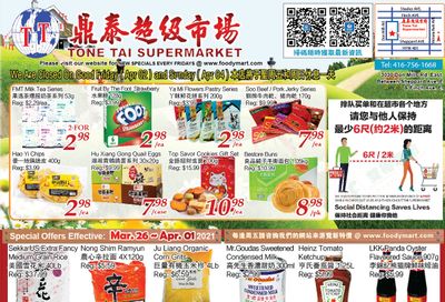 Tone Tai Supermarket Flyer March 26 to April 1