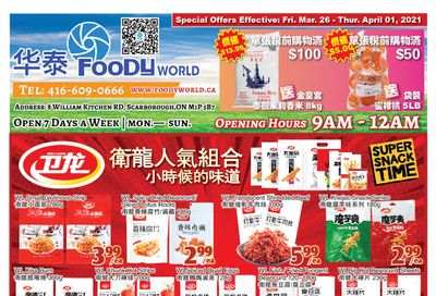 Foody World Flyer March 26 to April 1