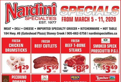 Nardini Specialties Flyer March 5 to 11