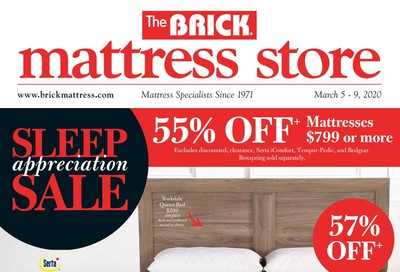 The Brick Mattress Store Flyer March 5 to 9