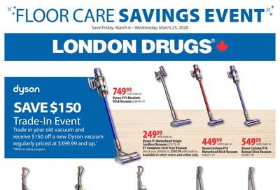 London Drugs Floor Care Savings Event Flyer March 6 to 25