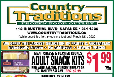 Country Traditions Flyer March 5 to 12