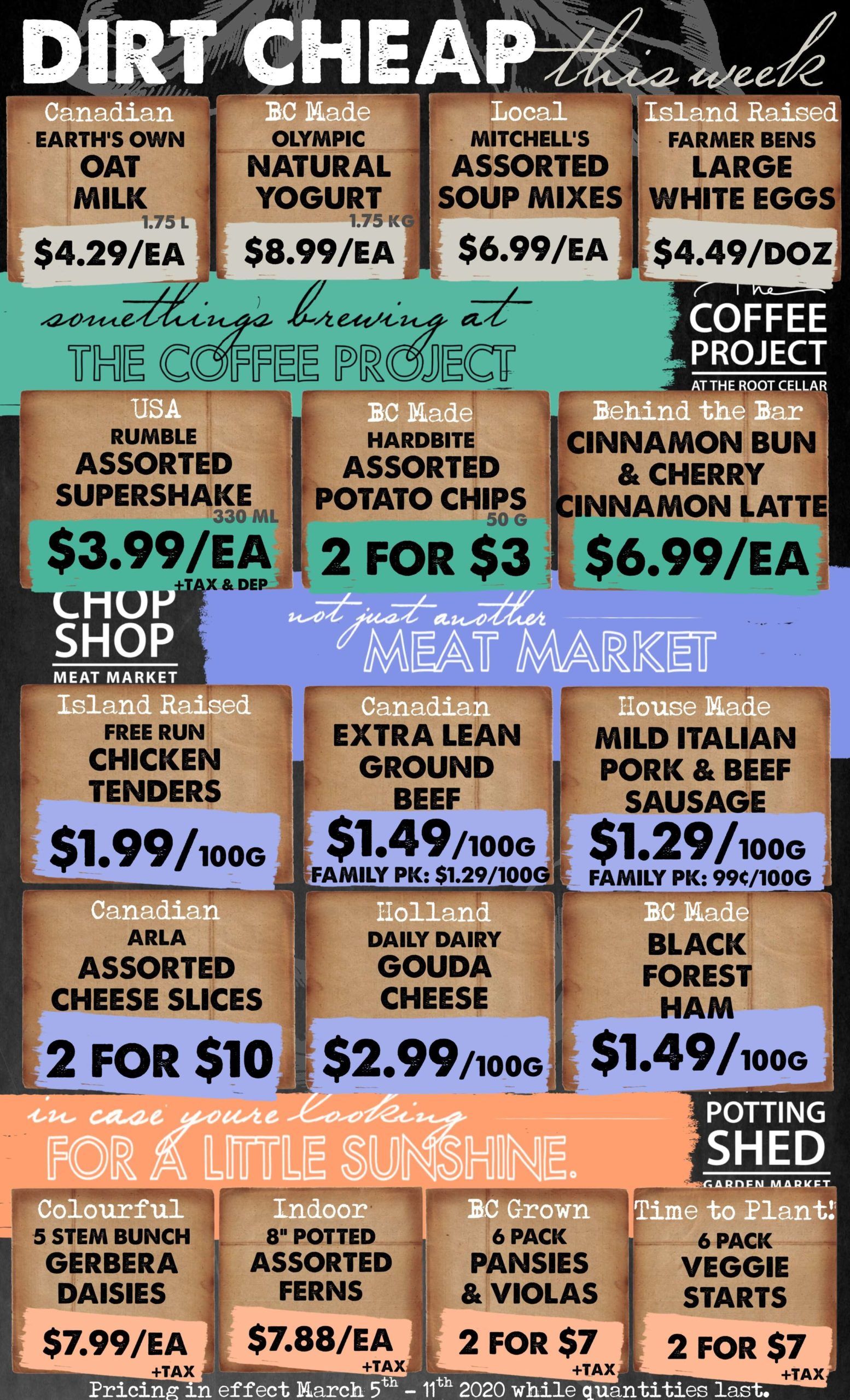The Root Cellar Flyer March 5 to 11