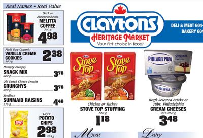 Claytons Heritage Market Flyer March 26 to April 1
