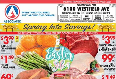 Associated Supermarkets Weekly Ad Flyer March 26 to April 1