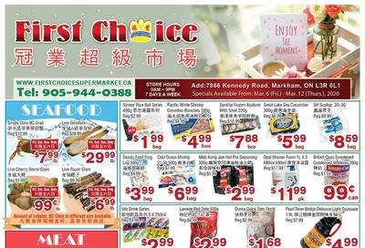 First Choice Supermarket Flyer March 6 to 12
