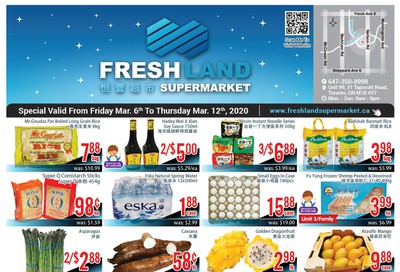 FreshLand Supermarket Flyer March 6 to 12