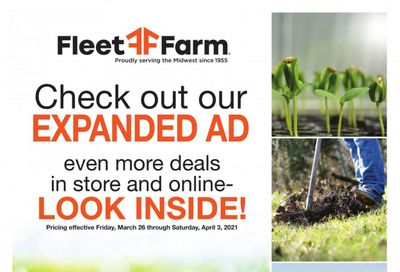 Fleet Farm Weekly Ad Flyer March 26 to April 3