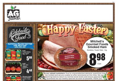 AG Foods Flyer March 28 to April 3