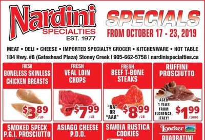 Nardini Specialties Flyer October 17 to 23