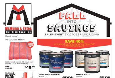 McMunn & Yates Building Supplies Flyer October 17 to 27