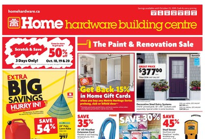 Home Hardware Building Centre (ON) Flyer October 17 to 23