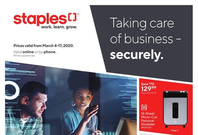 Staples Business Flyer March 4 to 17