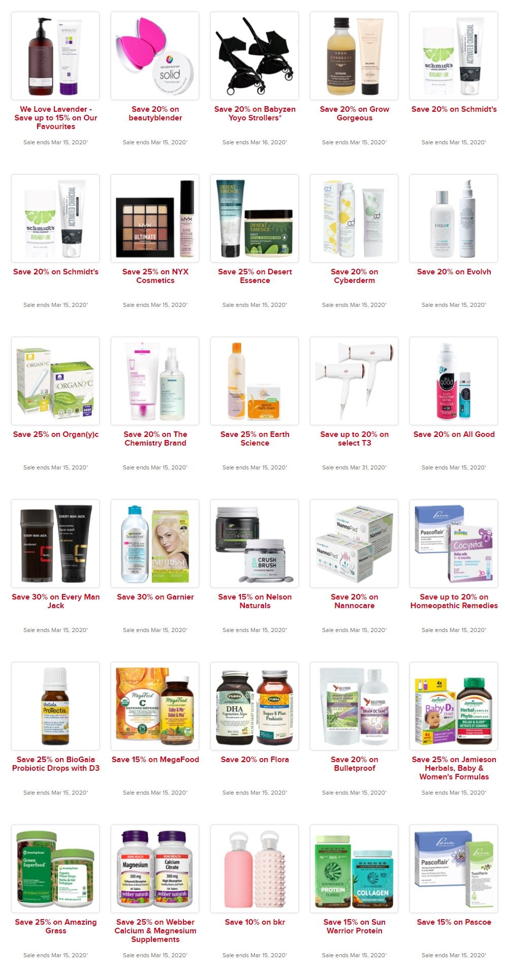 Well.ca Weekly Sales March 9 to 15