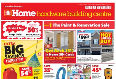 Home Hardware Building Centre (Atlantic) Flyer October 17 to 23