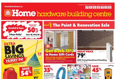 Home Hardware Building Centre (BC) Flyer October 17 to 23