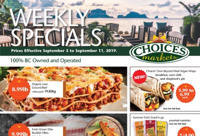 Choices Market Flyer September 5 to 11