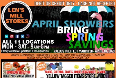 Len's Mill Stores Flyer March 28 to April 10