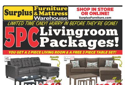 Surplus Furniture & Mattress Warehouse (Thunder Bay) Flyer March 29 to April 4