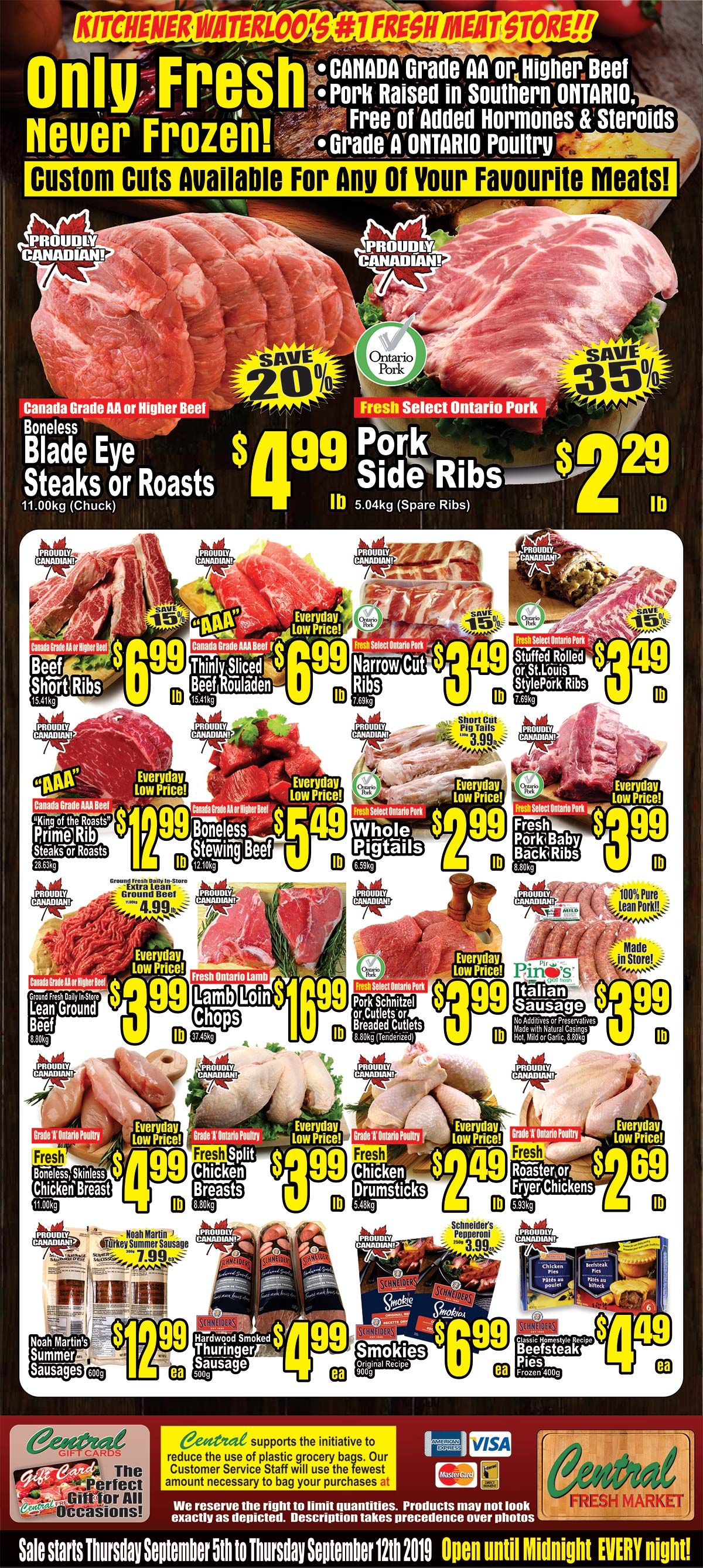 Central Fresh Market Flyer September 5 to 12