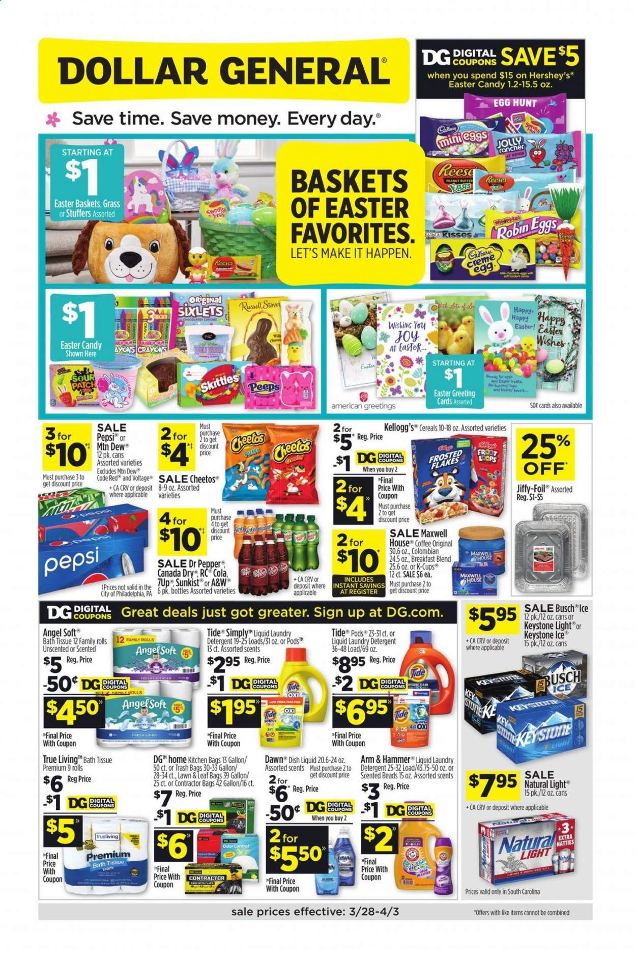 Dollar General (SC) Weekly Ad Flyer March 28 to April 3