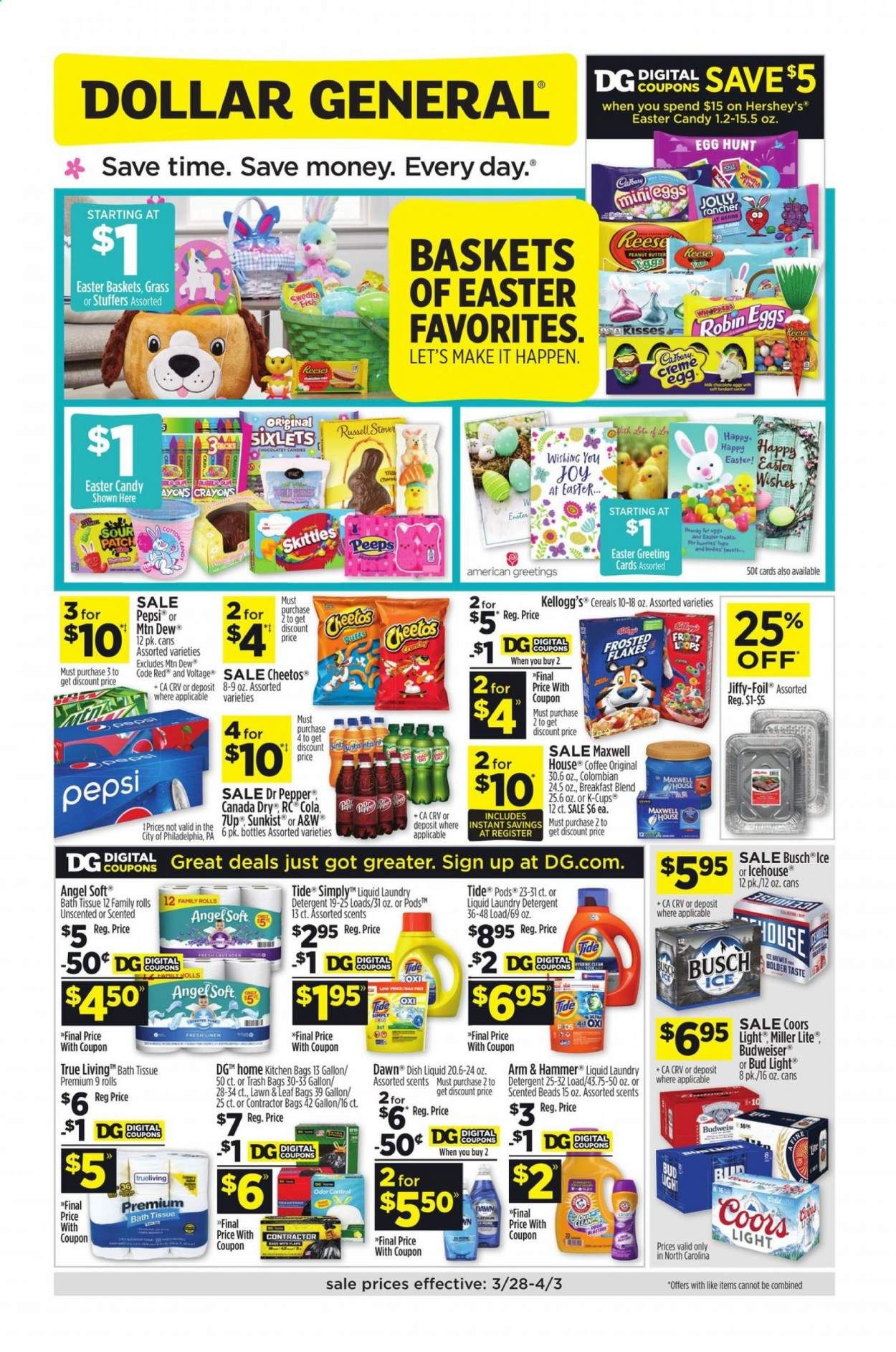 Dollar General (NC) Weekly Ad Flyer March 28 to April 3