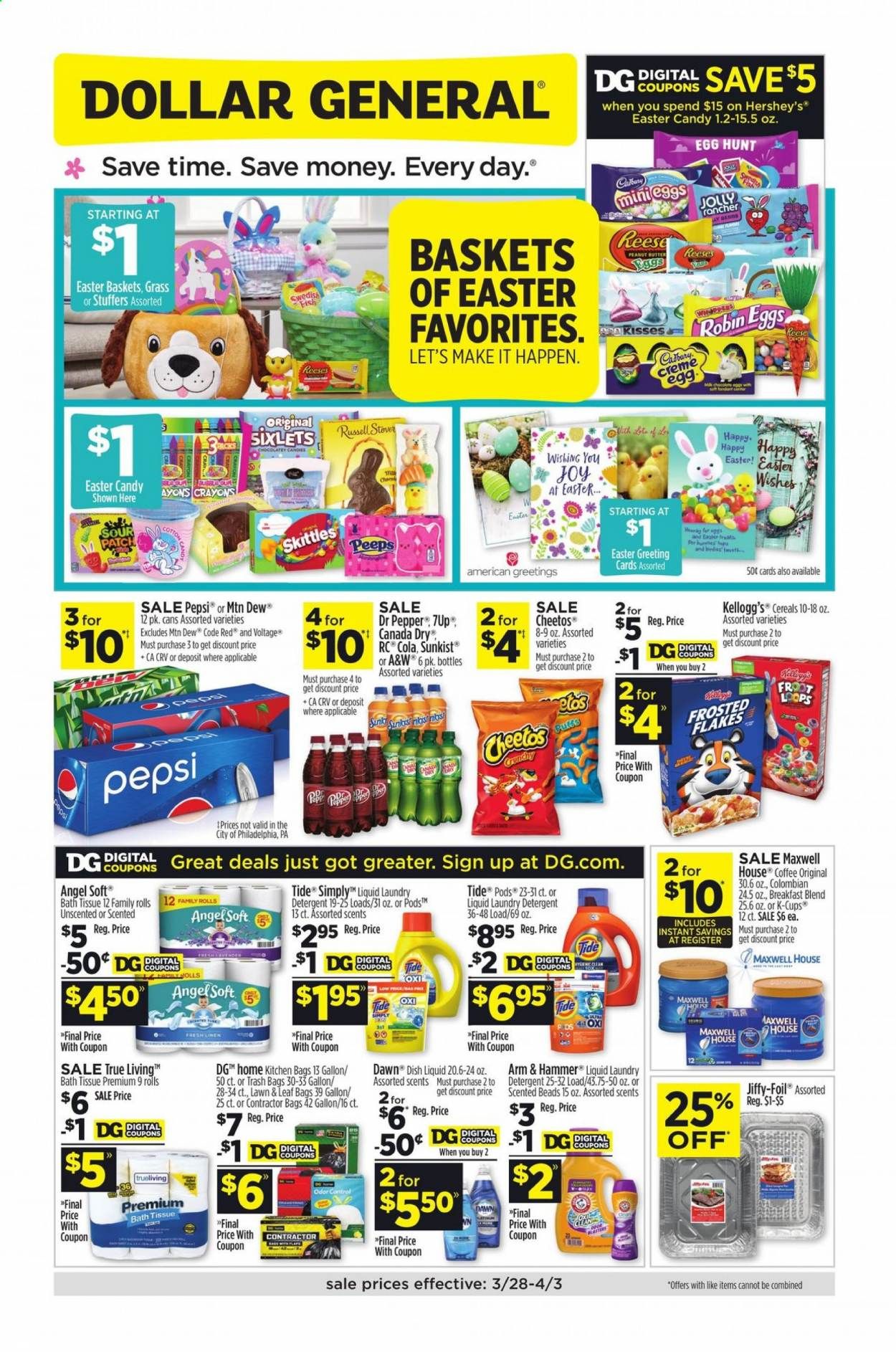Dollar General (AZ, CO, NM, OR) Weekly Ad Flyer March 28 to April 3