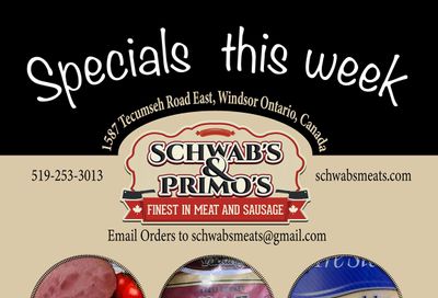 Schwab's & Primo's Flyer March 30 to April 3