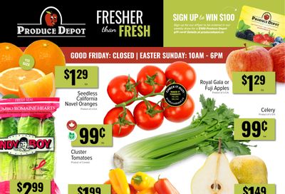 Produce Depot Flyer March 31 to April 6