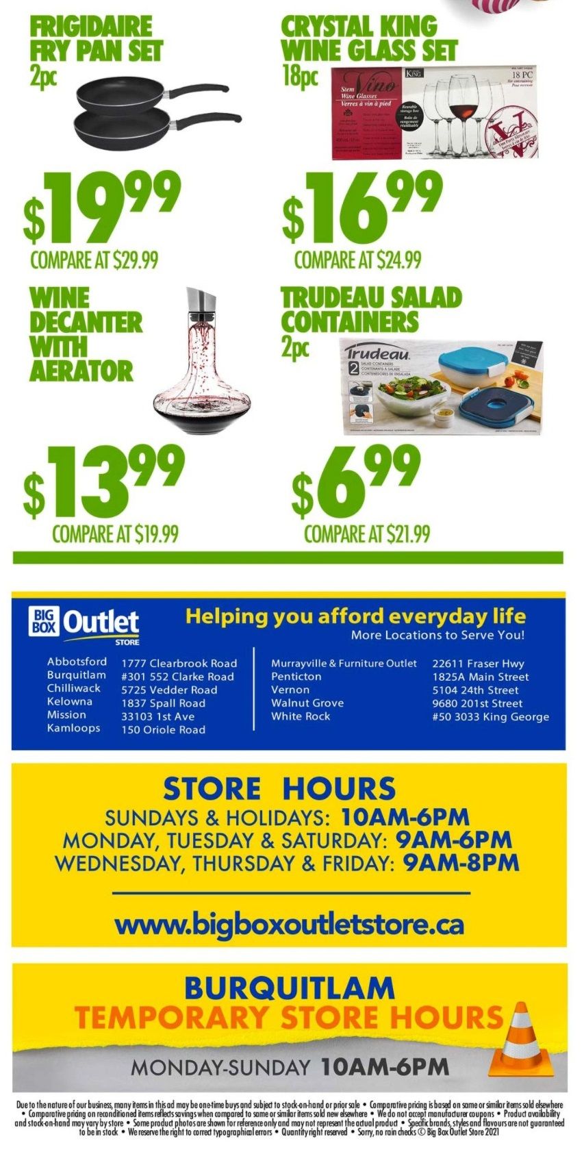 Big Box Outlet Store Flyer March 31 to April 6