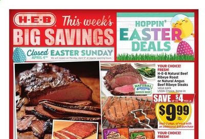 H-E-B (TX) Weekly Ad Flyer March 31 to April 6