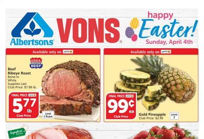 Vons (CA, NV) Weekly Ad Flyer March 31 to April 6