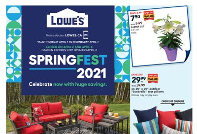 Lowe's Flyer April 1 to 7