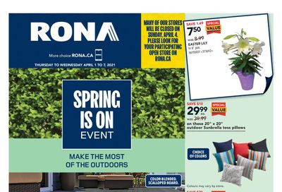 Rona (ON) Flyer April 1 to 7