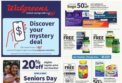 Walgreens Weekly Ad Flyer April 4 to April 10